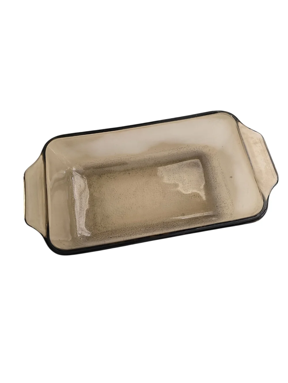 Vintage Jeanette Amber Glass Baking Dish w/ Yellow Daisy – Retro Cottagecore